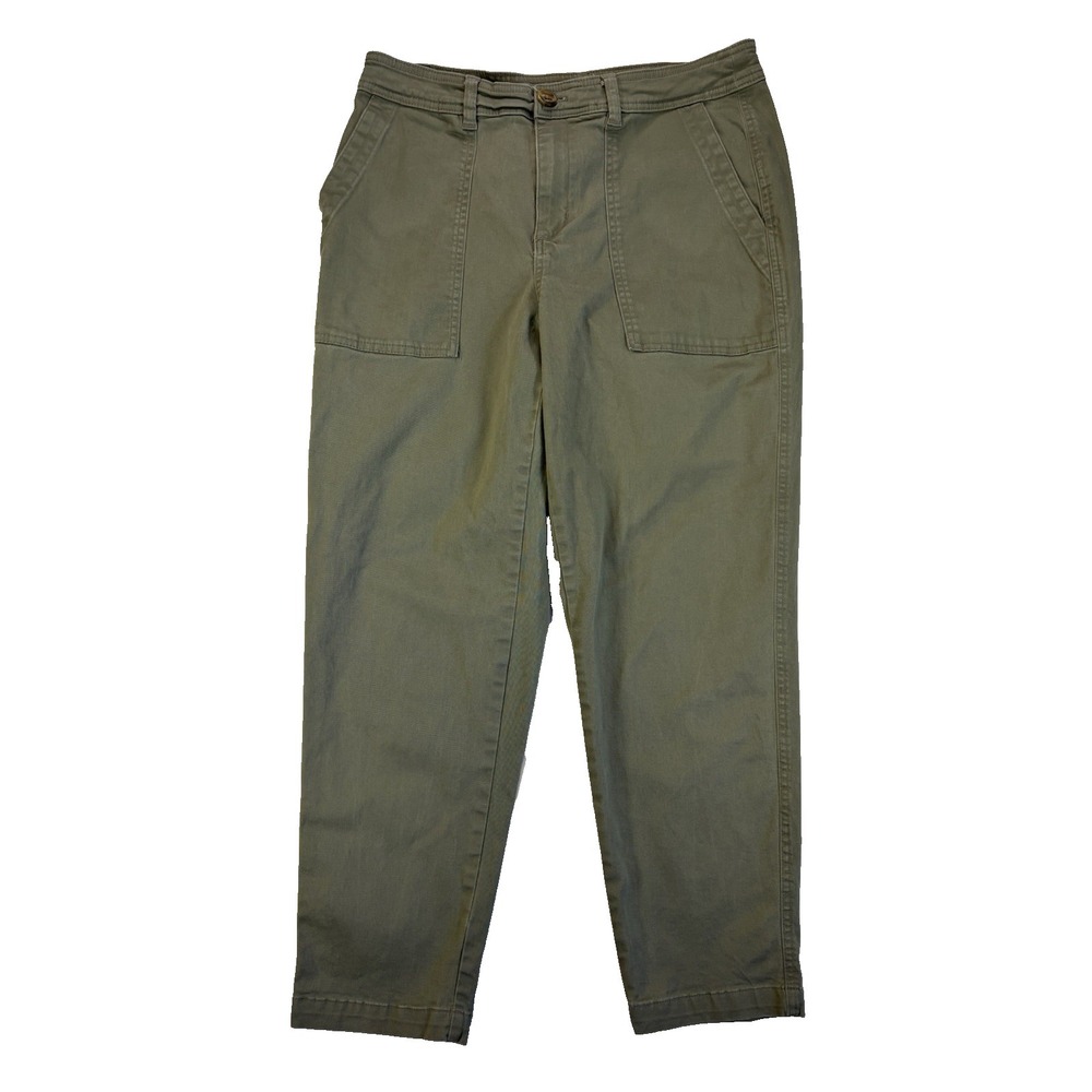 A New Day Women's 10 Green Ankle Pants Essential Everyday Coastal Resort Classic